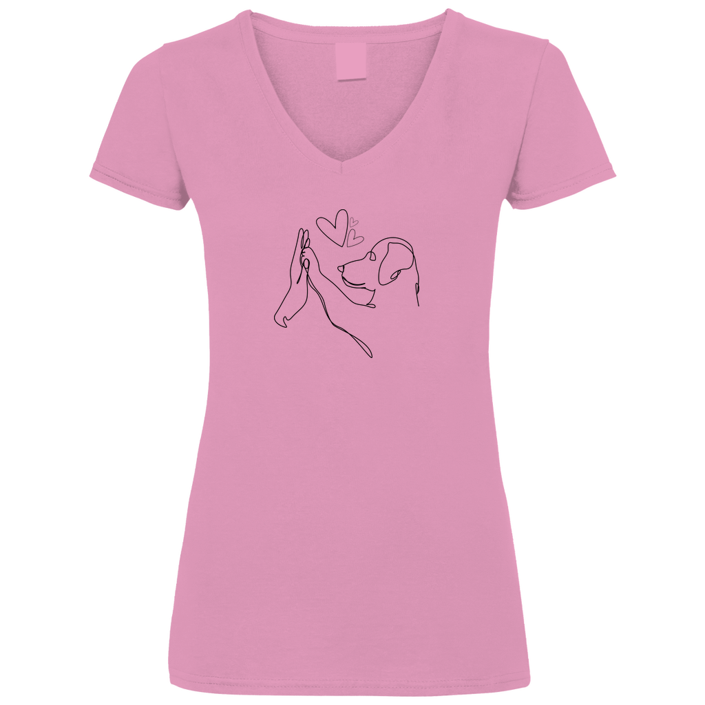 Wahre Liebe - V-Shirt für Damen