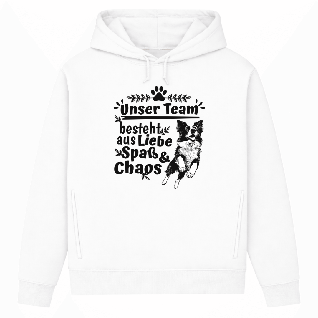 Unser Team– Hoodie aus Bio-Baumwolle für Damen
