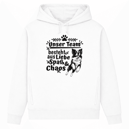 Unser Team– Hoodie aus Bio-Baumwolle für Damen