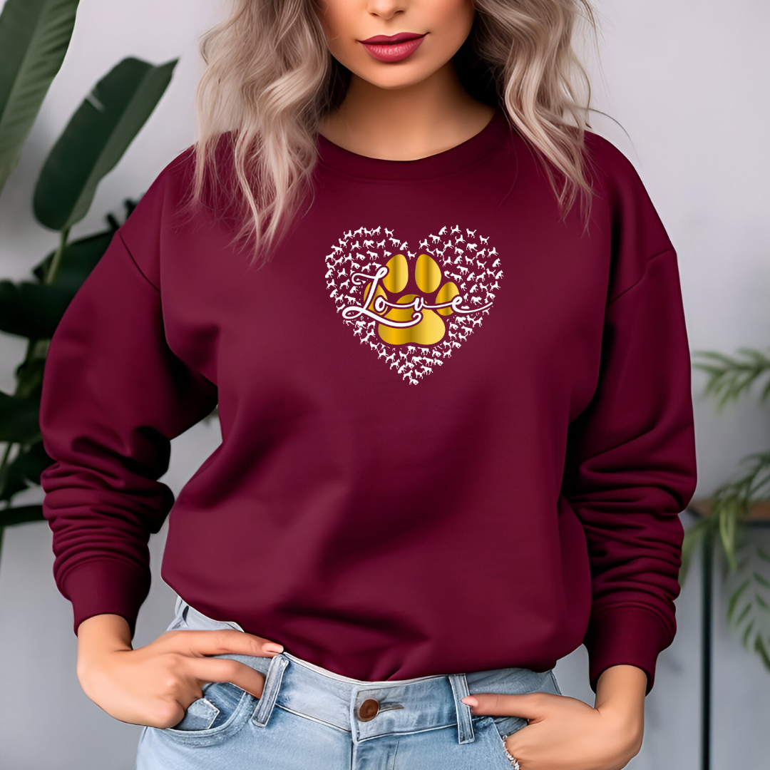 Love Dog - Sweatshirt für Damen