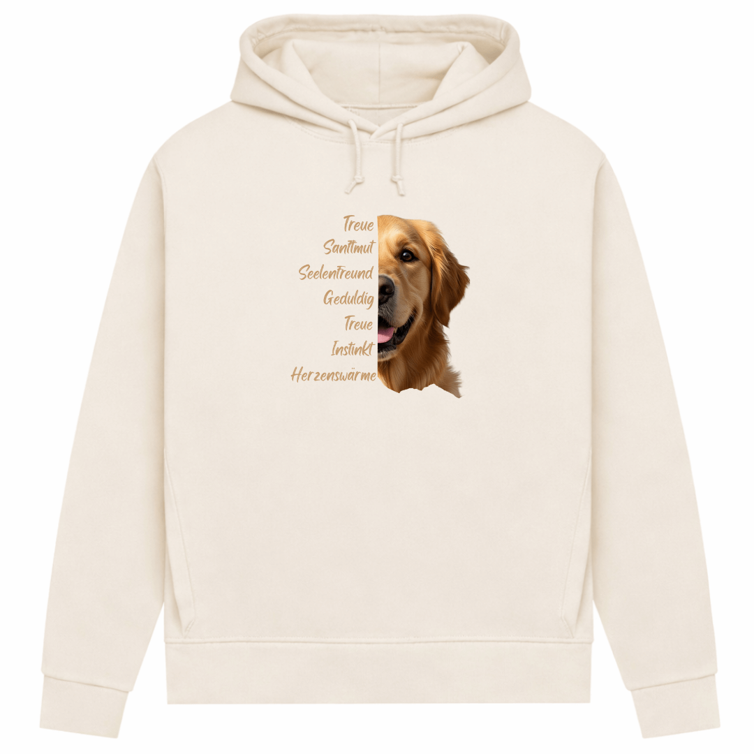 Golden Retriever– Hoodie aus Bio-Baumwolle für Damen