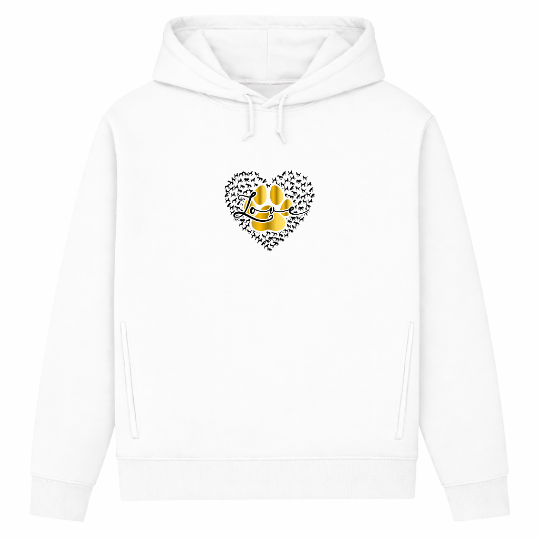Love Dog– Hoodie aus Bio-Baumwolle für Damen