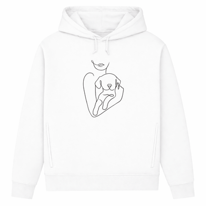 Welpenliebe – Hoodie aus Bio-Baumwolle für Damen