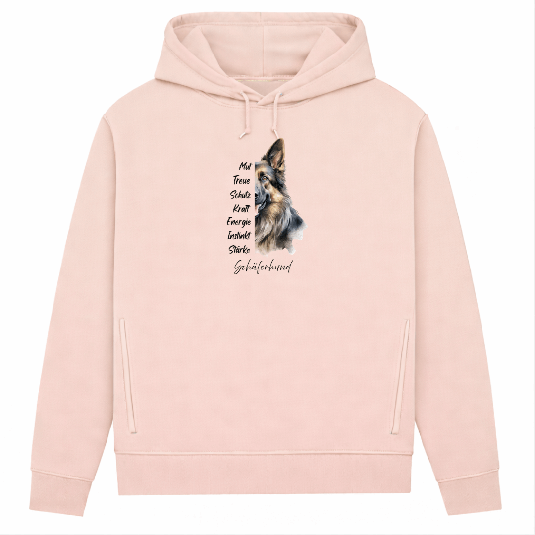 Schäferhund– Hoodie aus Bio-Baumwolle für Damen