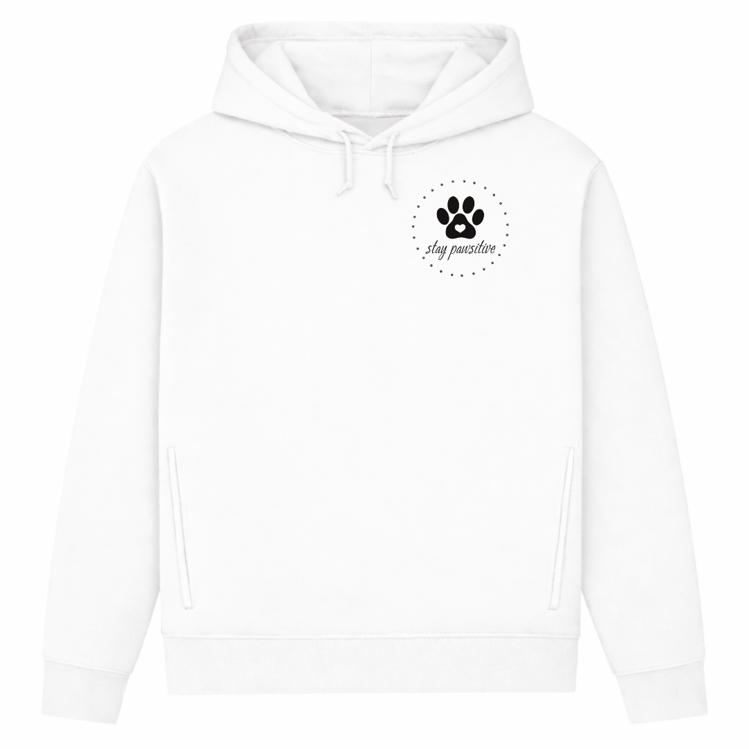 Stay Pawsitive– Hoodie aus Bio-Baumwolle für Damen
