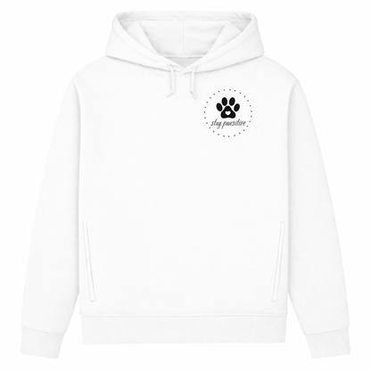 Stay Pawsitive– Hoodie aus Bio-Baumwolle für Damen