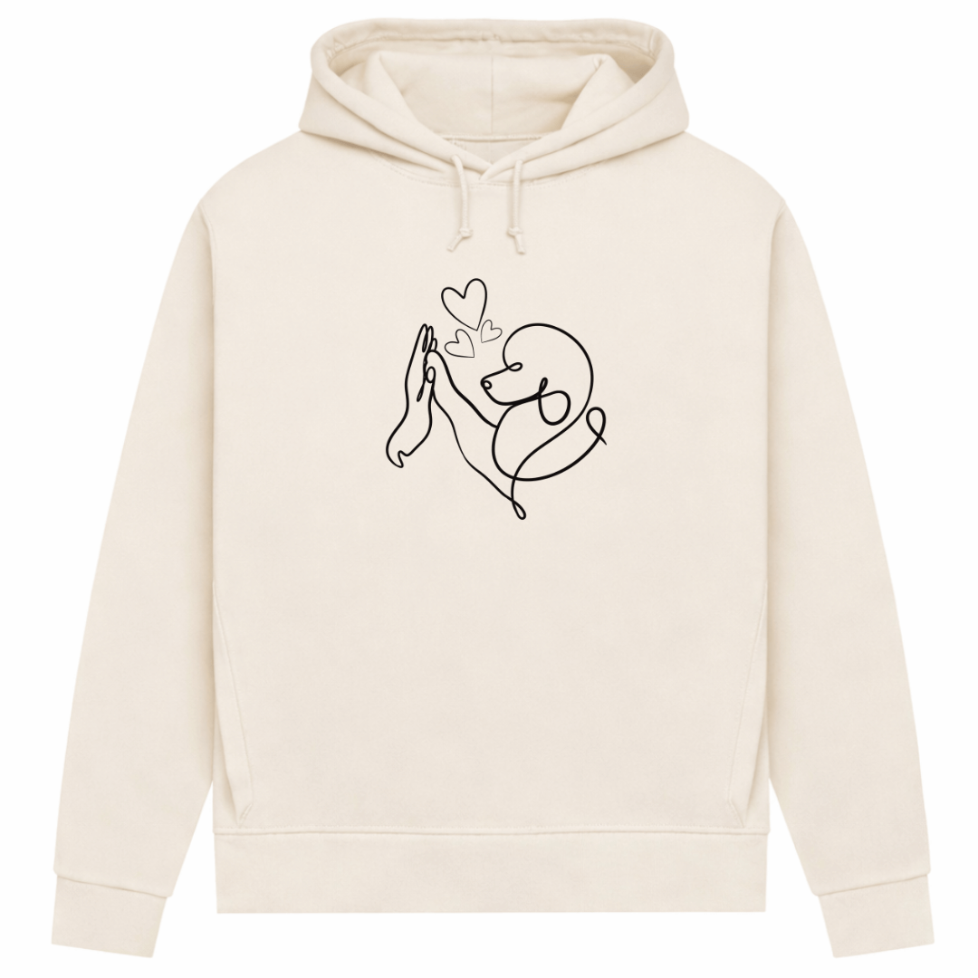 Pudelliebe – Hoodie aus Bio-Baumwolle für Damen