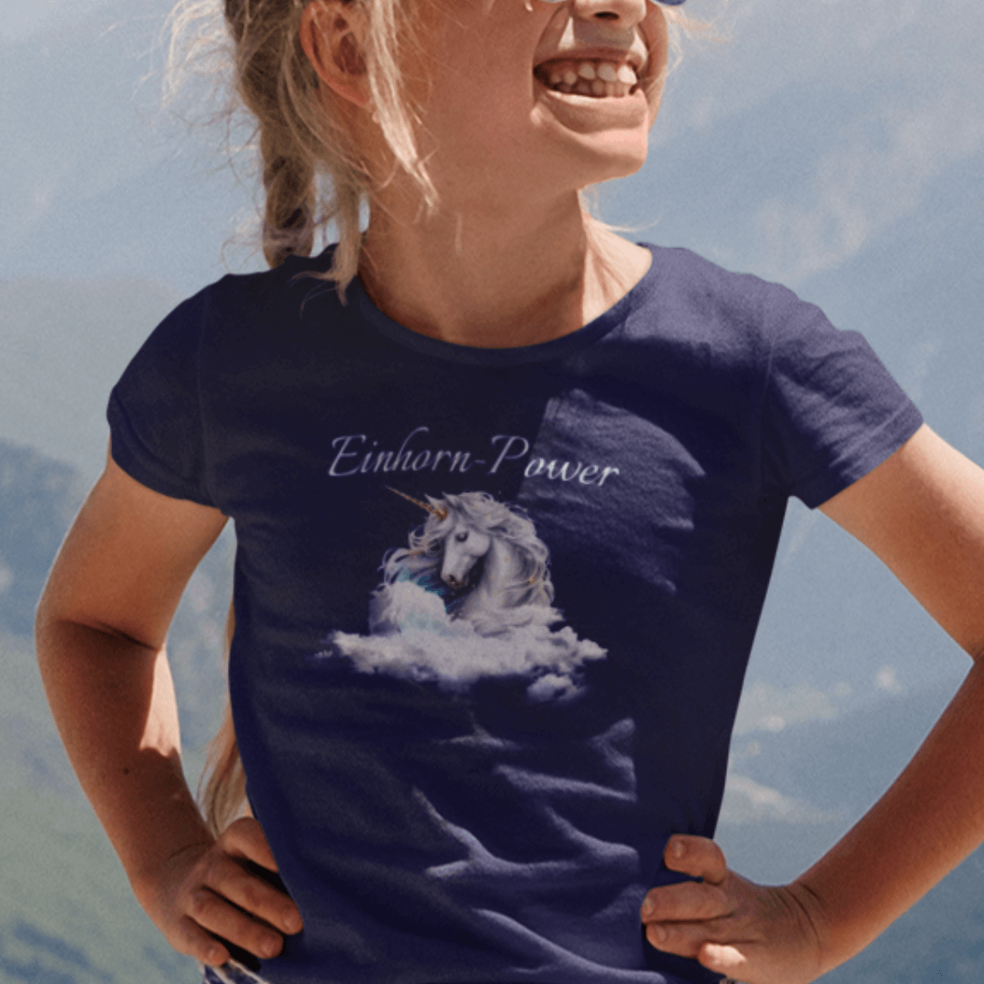 Einhorn Power - Bio T-Shirt  für Kinder