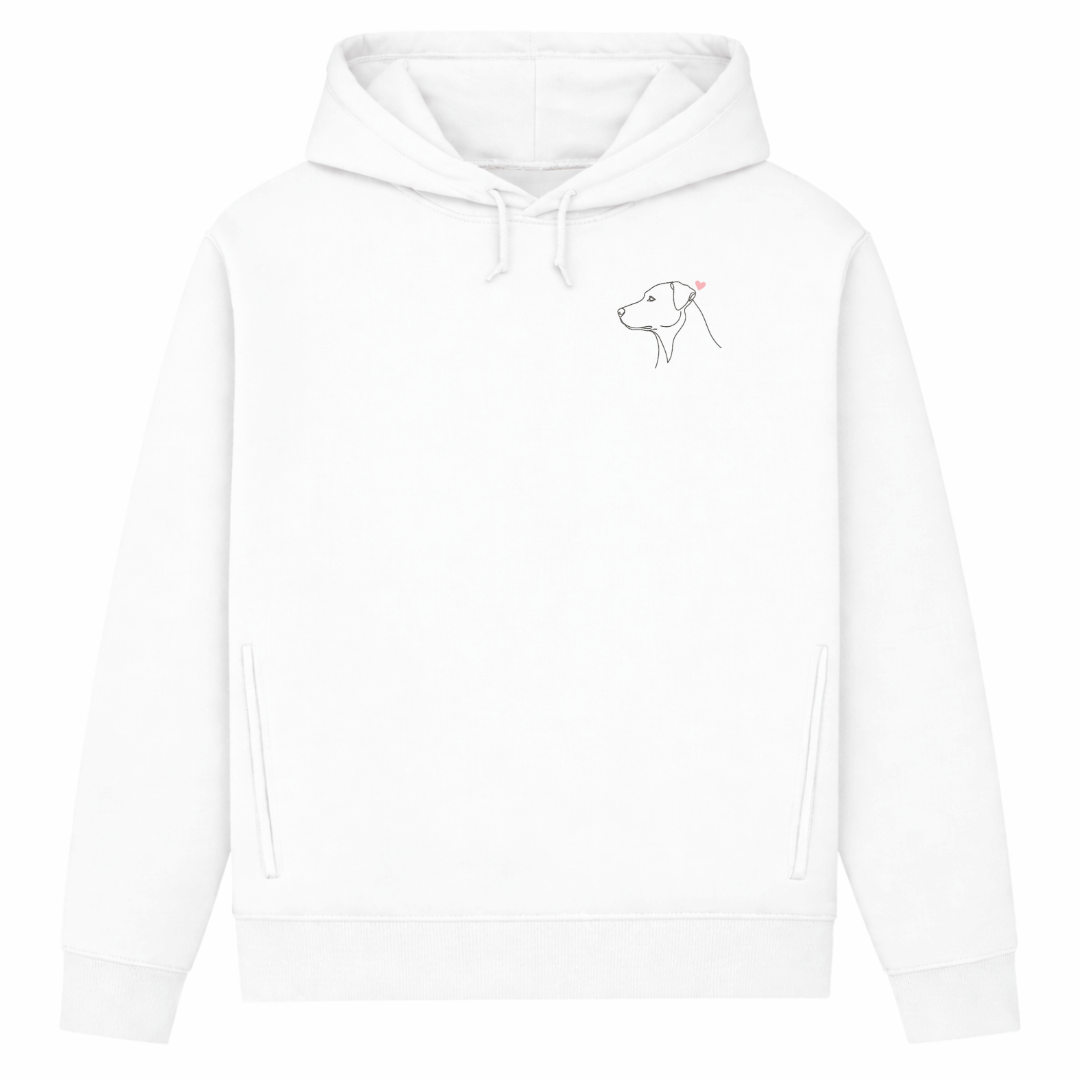 Treues Herz– Hoodie aus Bio-Baumwolle für Damen