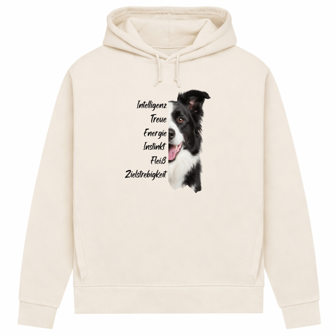 Collie Spirit- Hoodie aus Bio-Baumwolle für Damen