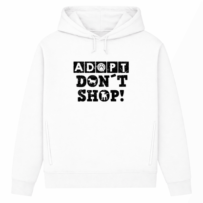 Adopt don't shop– Hoodie aus Bio-Baumwolle für Damen