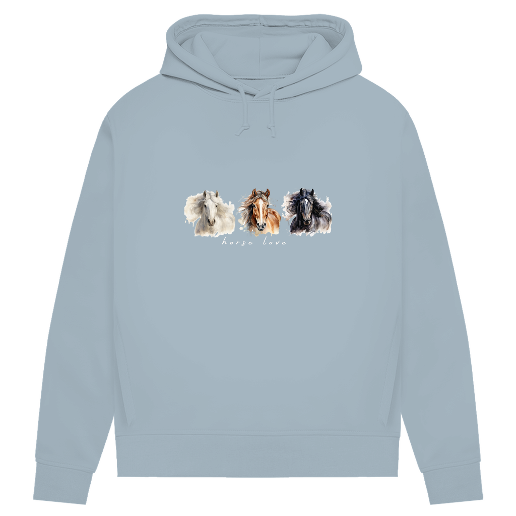 Horse Love - Bio-Hoodie für Damen