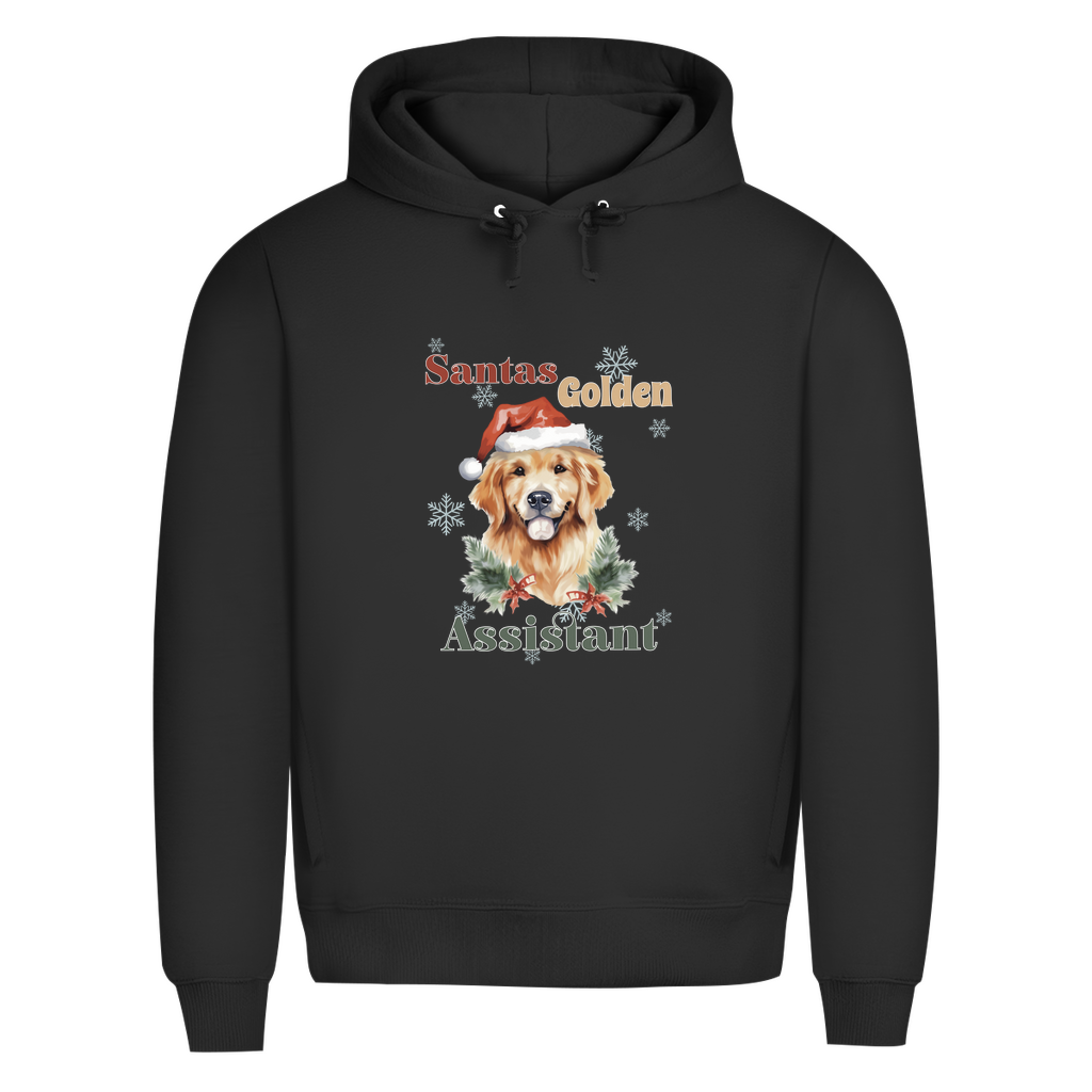 Santas Golden Assistantt - Bio-Hoodie für Herren