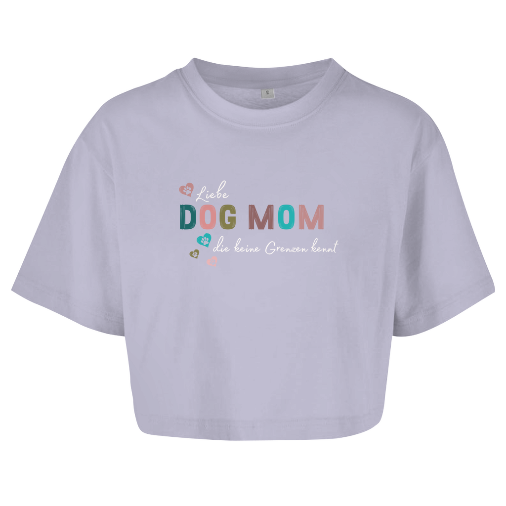 Dog Mom - Oversize Crop Top für Damen