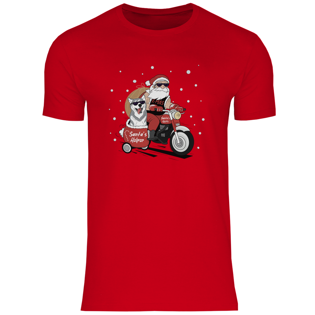 Biker Santa - T-Shirt für Herren