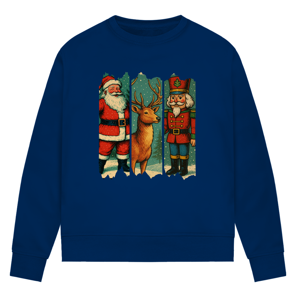 Damen Premium Bio Sweatshirt Weihnachten