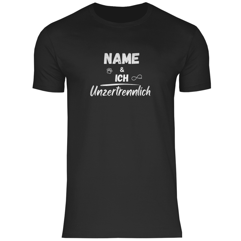 Unzertrennlich - T-Shirt für Herren- Dein Wunschtext
