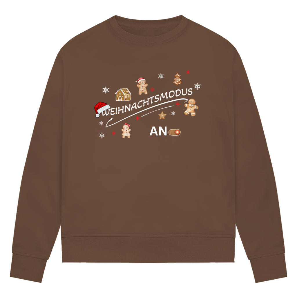 Weihnachtsmodus - Bio-Sweatshirt für Damen