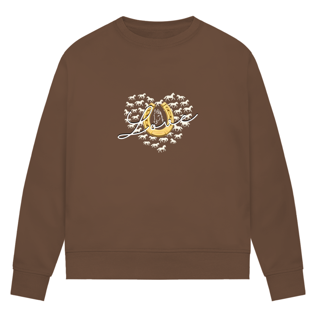 Hufeisenliebe - Bio-Sweatshirt für Damen