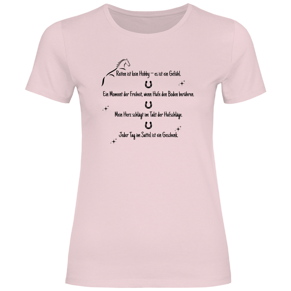 Damen T-Shirt Reiten