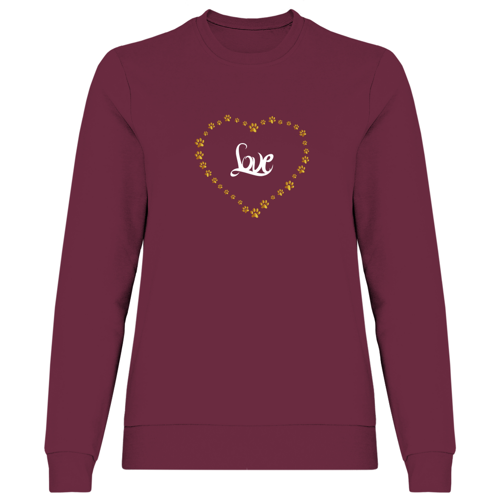 Pfötchenherz - Sweatshirt für Damen