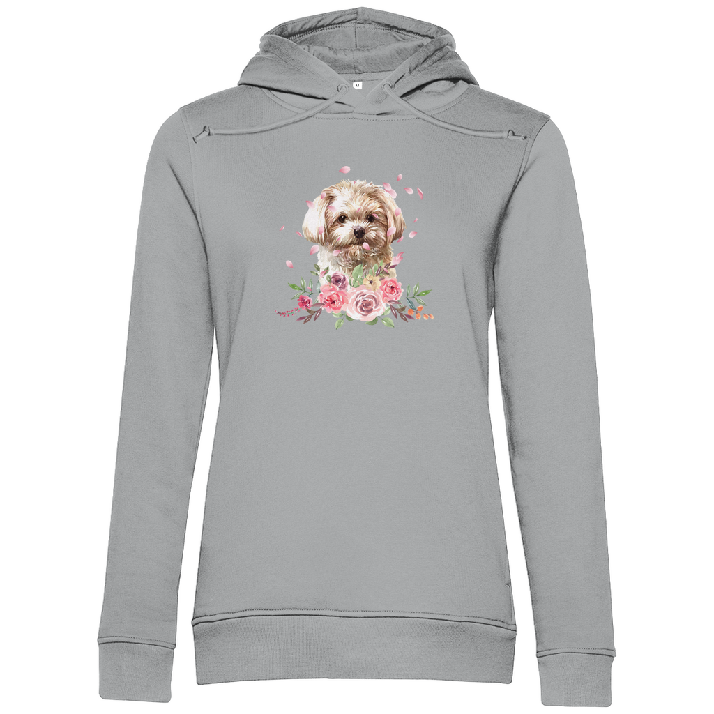 Flower Malteser - Bio-Hoodie für Damen