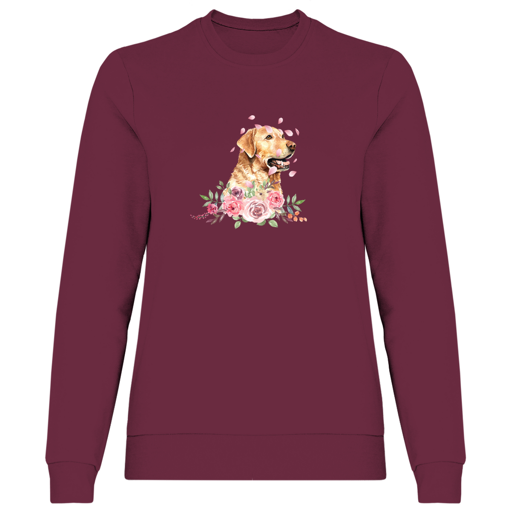 Flower Labrador - Sweatshirt für Damen