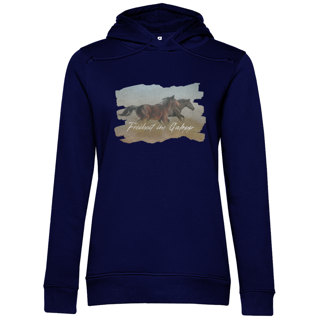Freiheit im Galopp - Bio-Hoodie für Damen