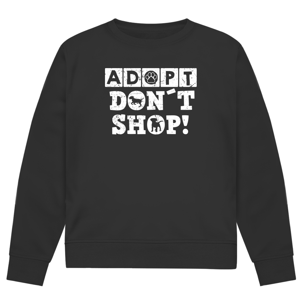 Adopt Don't Shop - Bio-Sweatshirt für Herren