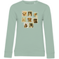 Briefmarken - Bio-Sweatshirt für Damen