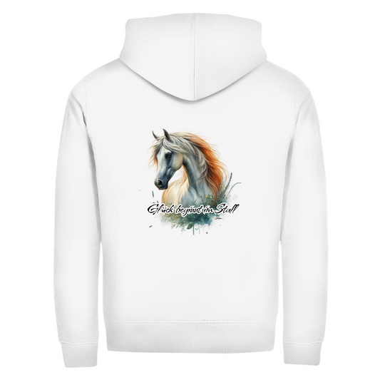 Glück- Zipper-Hoodie Unisex