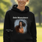 Dein Foto & Dein Text - Bio-Hoodie für Damen