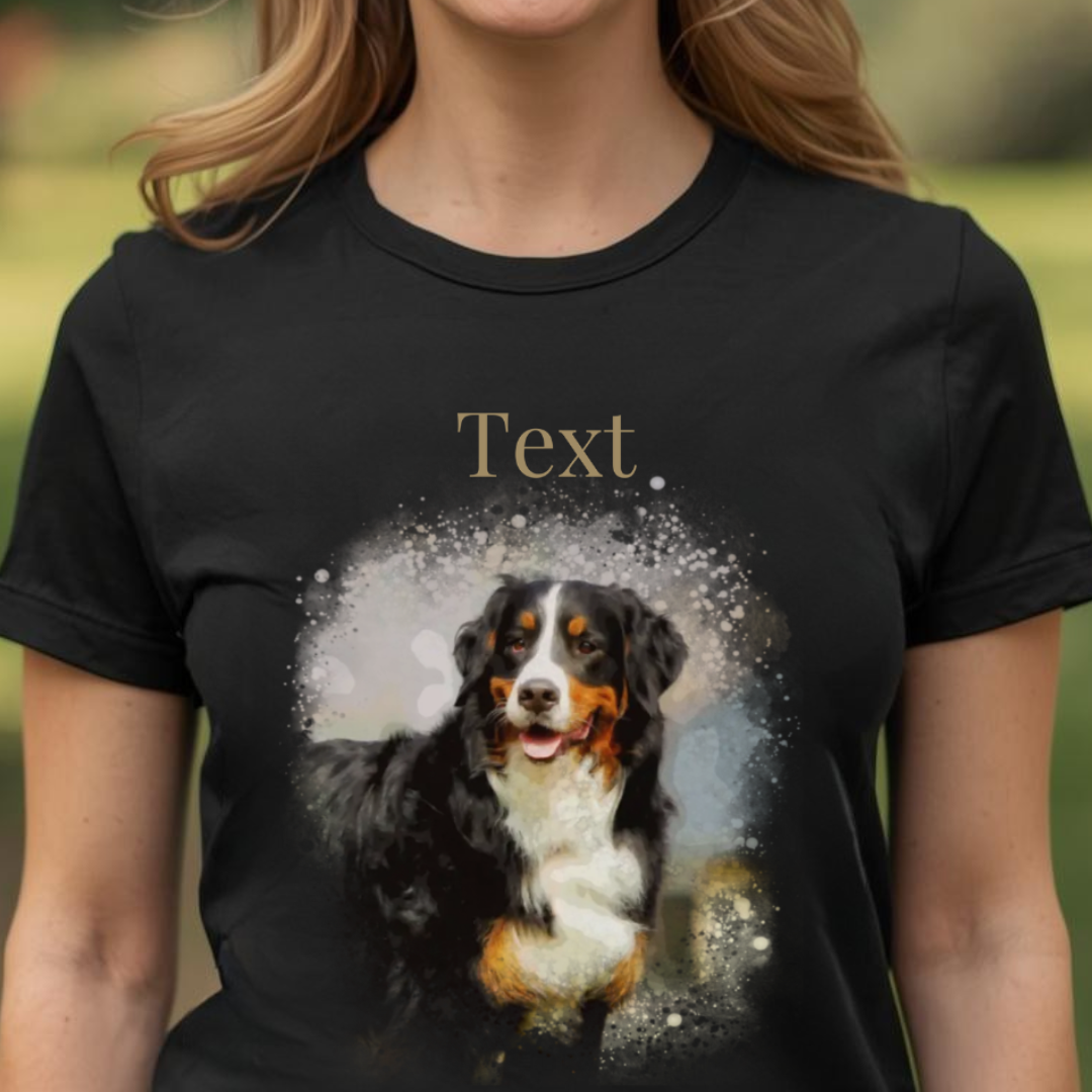 Personalisiertes Hunde T-Shirt für Damen mit Foto