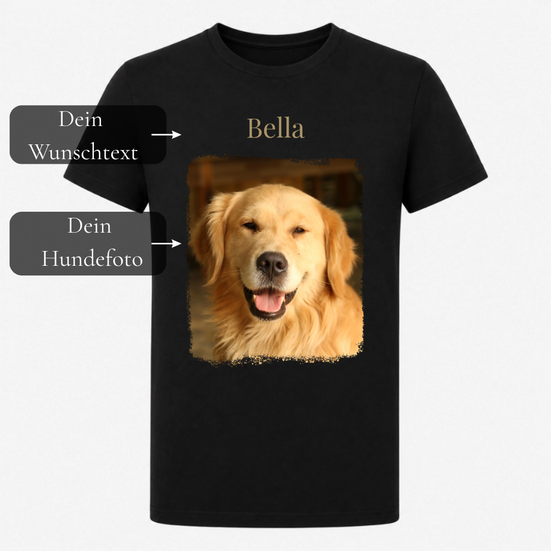 Personalisiertes Hunde T-Shirt für Herren mit Foto