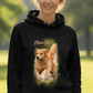 Personalisiertes Damen Hoodie mit deinem Hundefoto