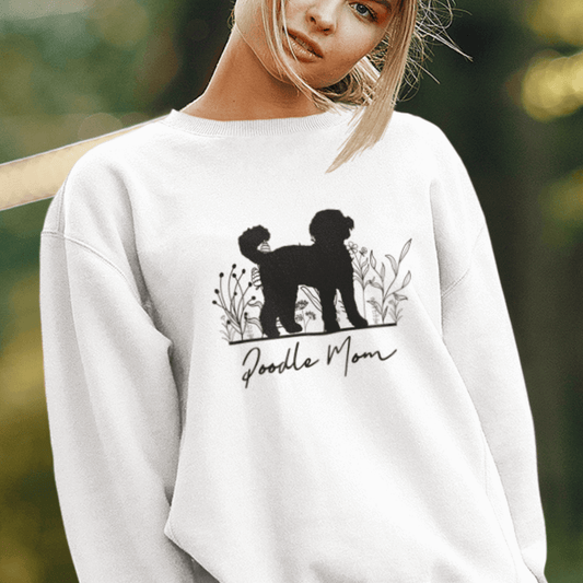 Poodle Mom - Bio-Sweatshirt für Damen