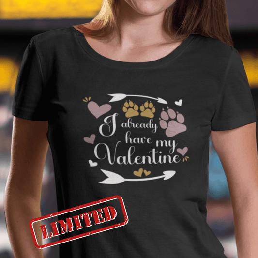 Limitiert:  Meine Valentine - T-Shirt für Damen