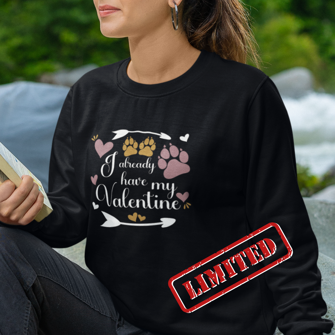 Limitiert: Meine Valentine -  Bio-Sweatshirt für Damen