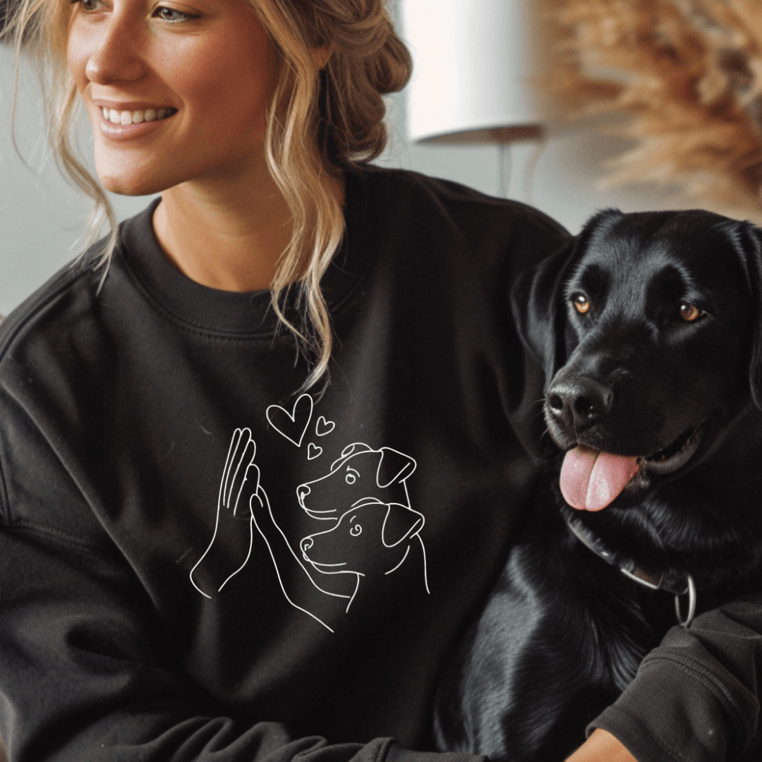 Doppeltes Glück - Bio-Sweatshirt für Damen