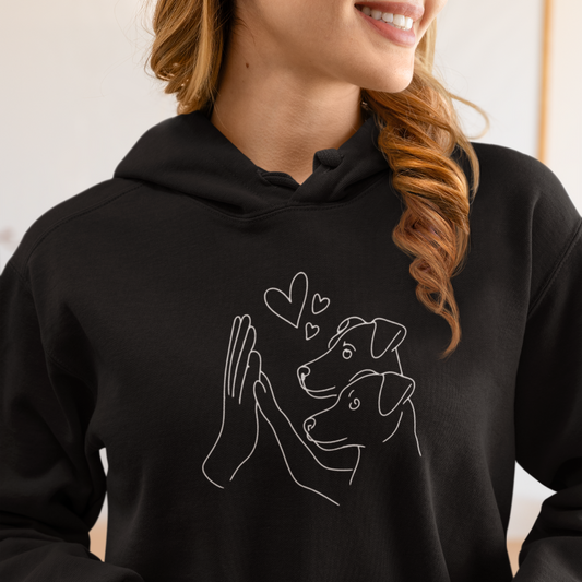 Doppeltes Glück - Bio-Hoodie für Damen