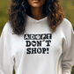 Adopt don't shop– Hoodie aus Bio-Baumwolle für Damen