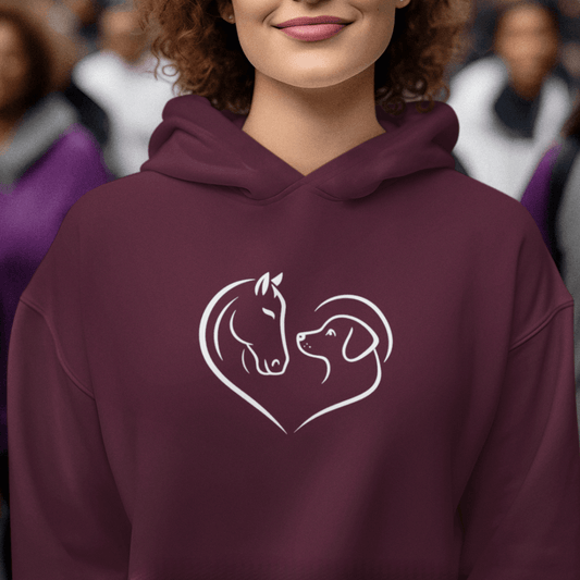 Herzensfreunde - Bio-Hoodie für Damen