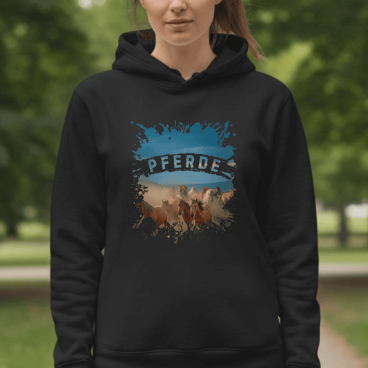Pferdeliebe - Bio-Hoodie für Damen