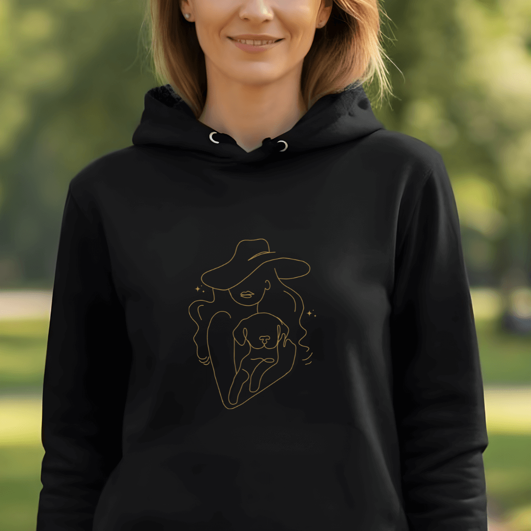 Umarmung – Hoodie aus Bio-Baumwolle für Damen