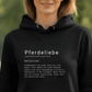 Pferdeliebe - Bio-Hoodie für Damen