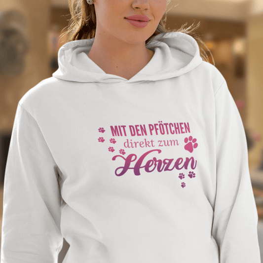 Direkt zum Herzen– Hoodie aus Bio-Baumwolle für Damen