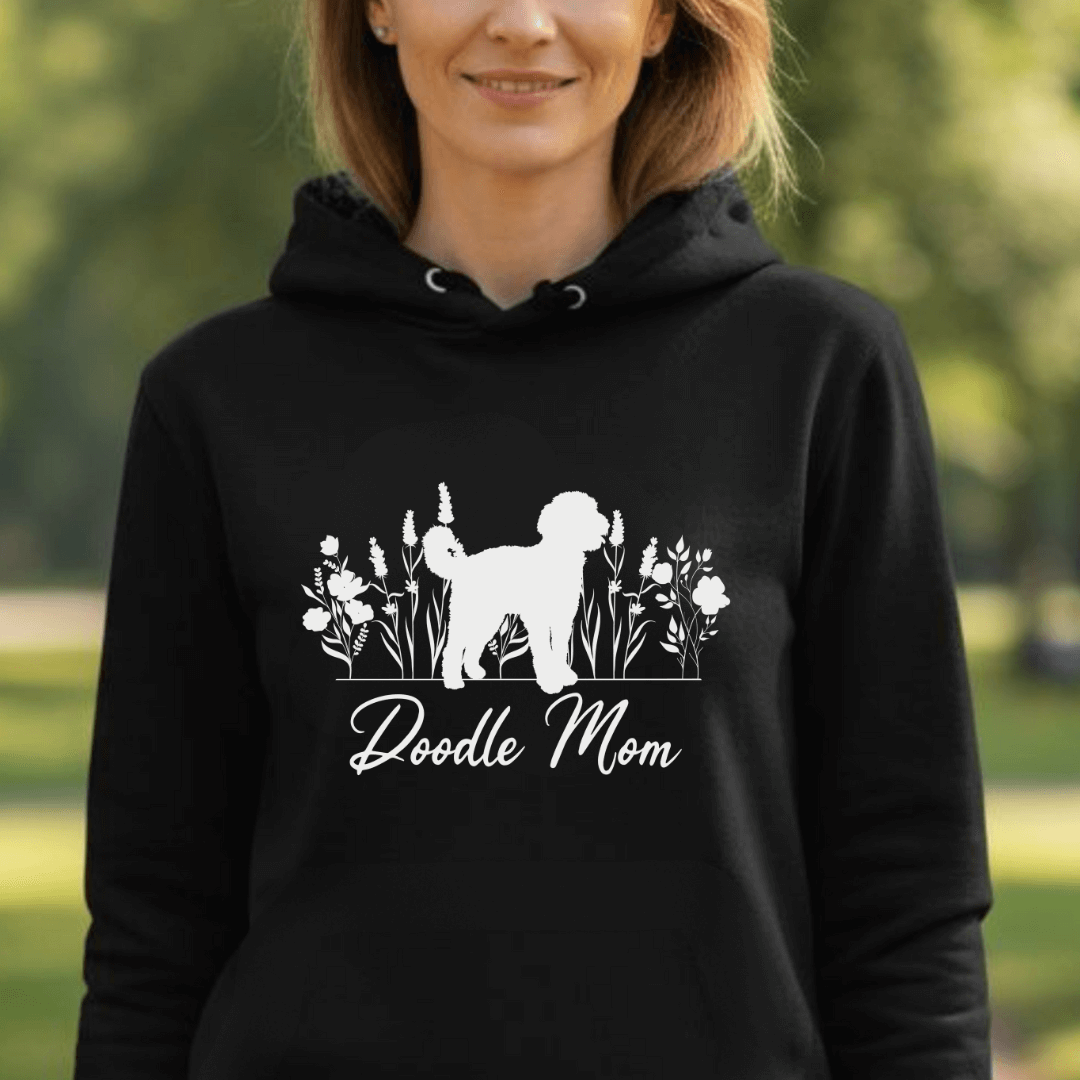 Doodle Mom – Hoodie aus Bio-Baumwolle für Damen
