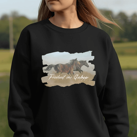 Freiheit im Galopp - Bio-Sweatshirt für Damen