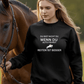 Reiten ist besser - Bio-Sweatshirt für Damen