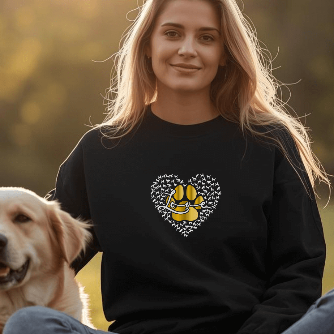 Love Dog – Bio-Sweatshirt für Damen